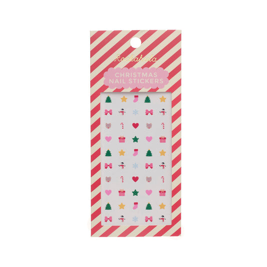 Set di adesivi per unghie natalizi Rockahula con 10 dolci design festivi