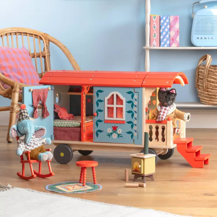 Gioco roulotte Moulin Roty Les Minouchkas in legno