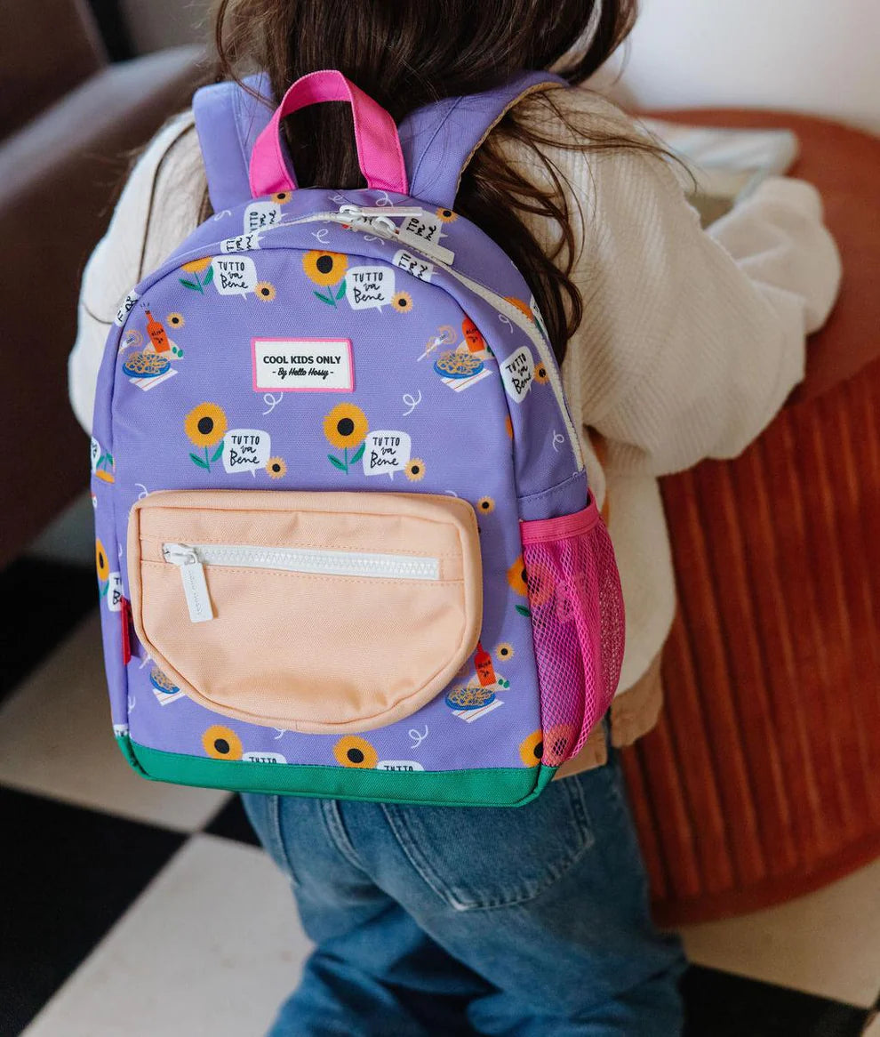 Zaino Bambino Hello Hossy Sunflower – Zaino Asilo e Scuola in Poliestere Riciclato