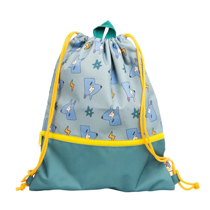 Sacca zaino bambini The Cotton Cloud Funky Dogs in rPET riciclato