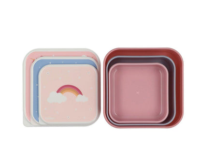 Set di 3 Scatoline Snack Tutete Unicorno - Apple Pie