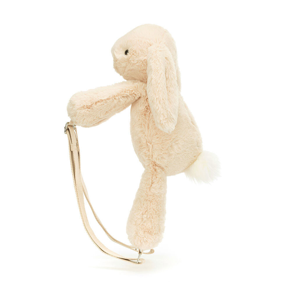 Jellycat Smudge Rabbit Backpack - Zaino Coniglio color avena - Apple Pie