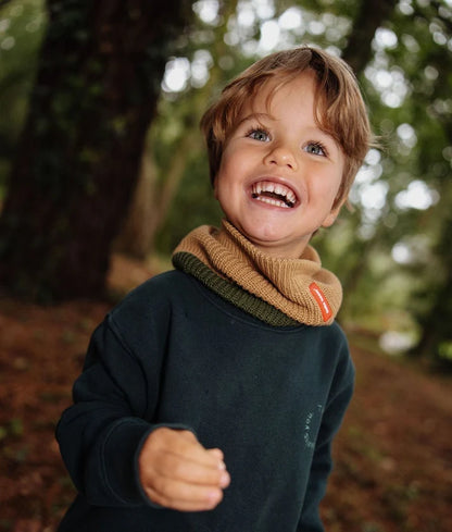 Hello Hossy – Scaldacollo Snood Cocoon Pistachio in Cotone Biologico per Bambini **IN ARRIVO**
