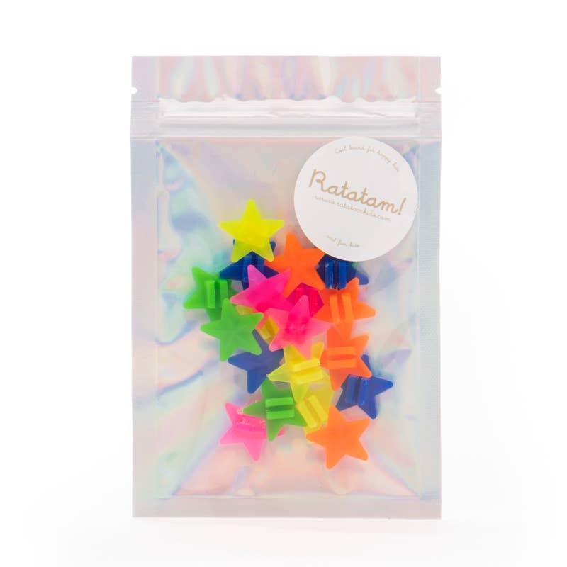 stelline Ratatam multicolor per raggi bici set 20 pezzi