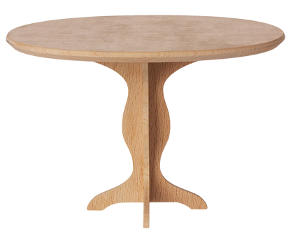 Tavolo ovale Mini Maileg in legno naturale per casa delle bambole