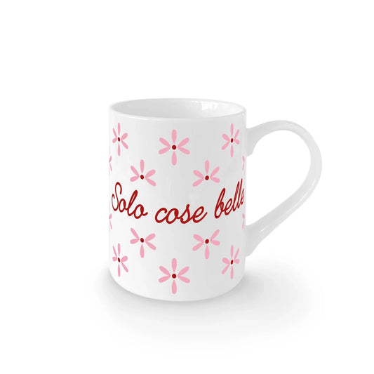 Tazza in porcellana “Solo Cose Belle” Ilaria I — solo cose belle, Made in Italy.