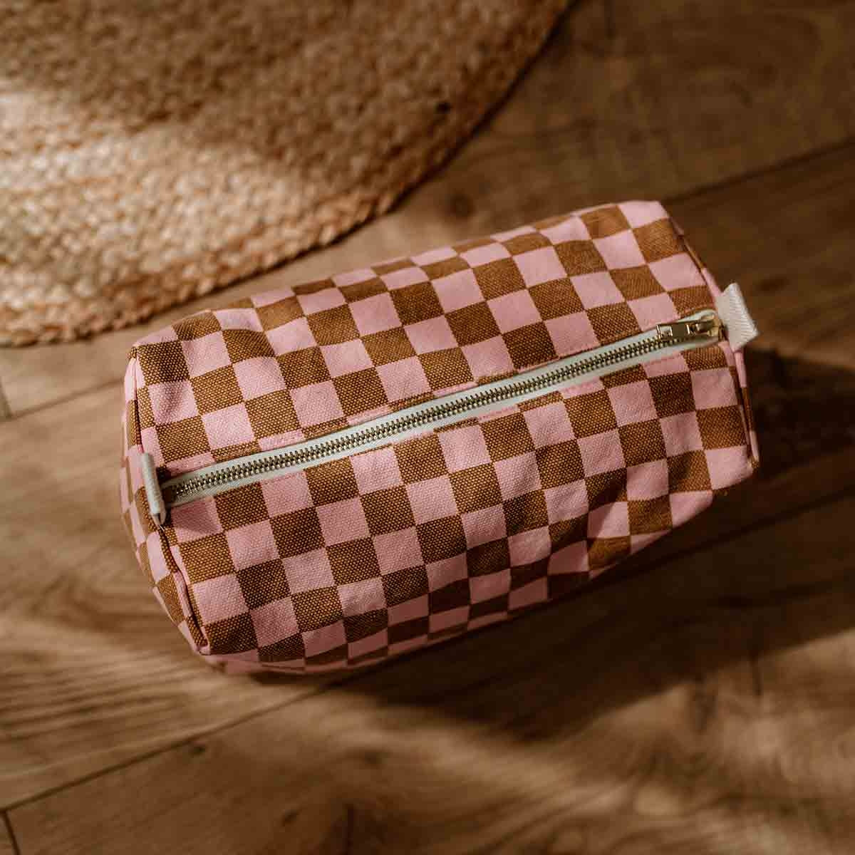 Beauty Case Vic Rose in April - Quadretti Fragola e Caramello - Apple Pie