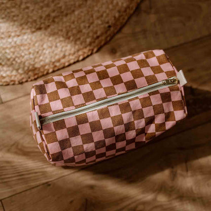 Beauty Case Vic Rose in April - Quadretti Fragola e Caramello - Apple Pie