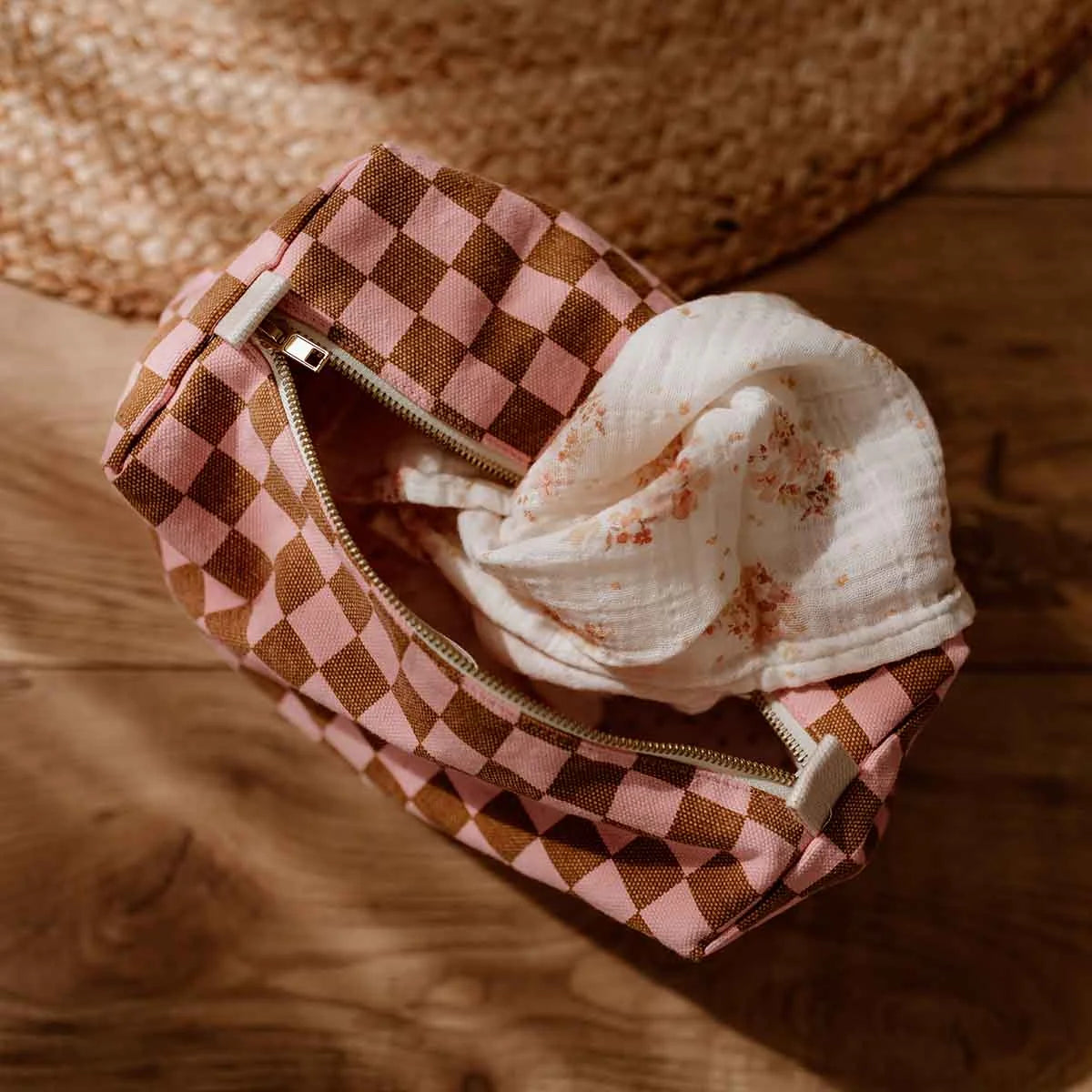 Beauty Case Vic Rose in April - Quadretti Fragola e Caramello - Apple Pie