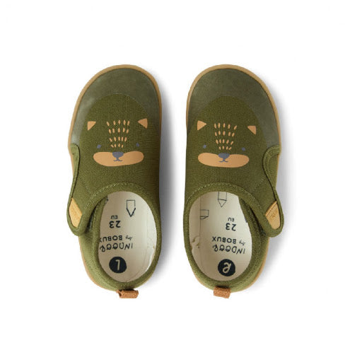 Bobux Nook Dried Herb – Scarpe Indoor con Gattino