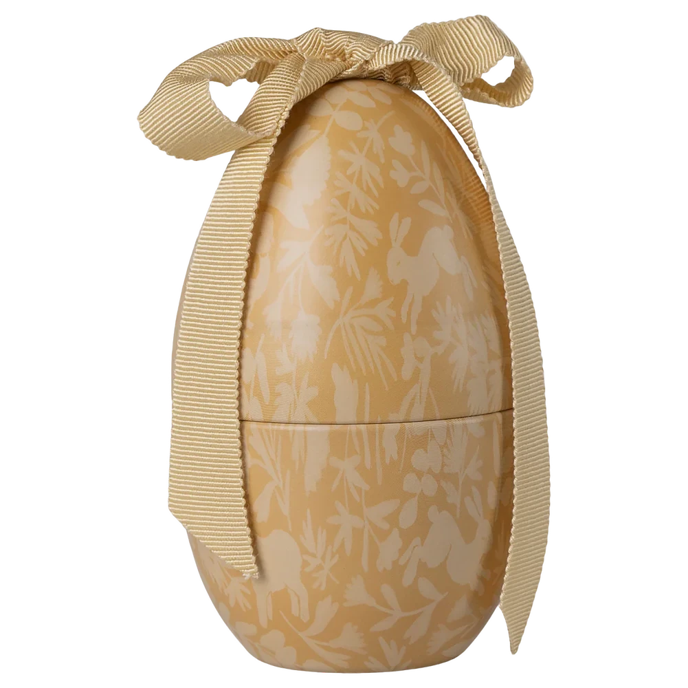 Maileg uovo di Pasqua piccolo giallo chiaro decorazione metallo