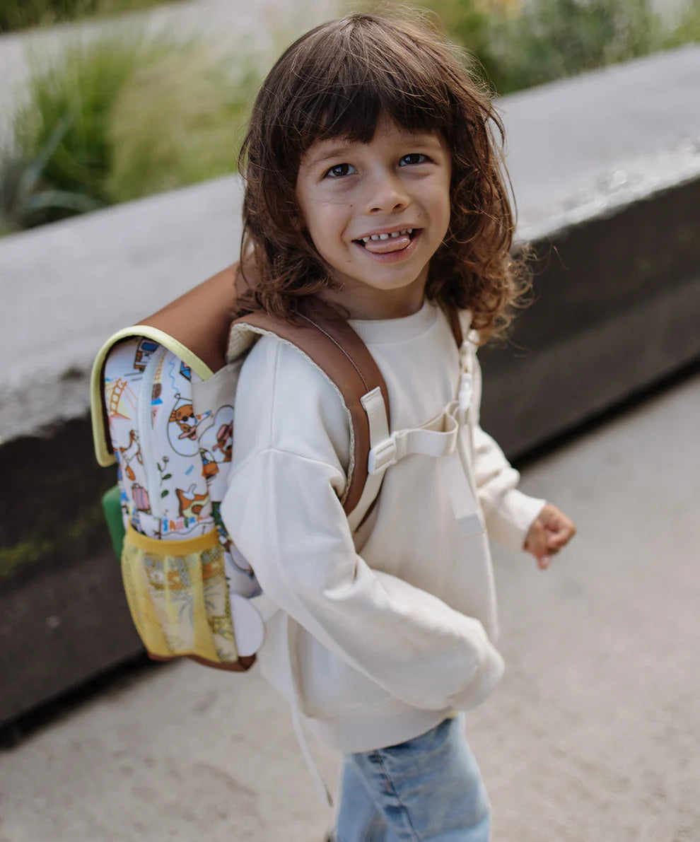 Bambino con zaino Hello Hossy San Francisco, ideale per scuola materna e asilo