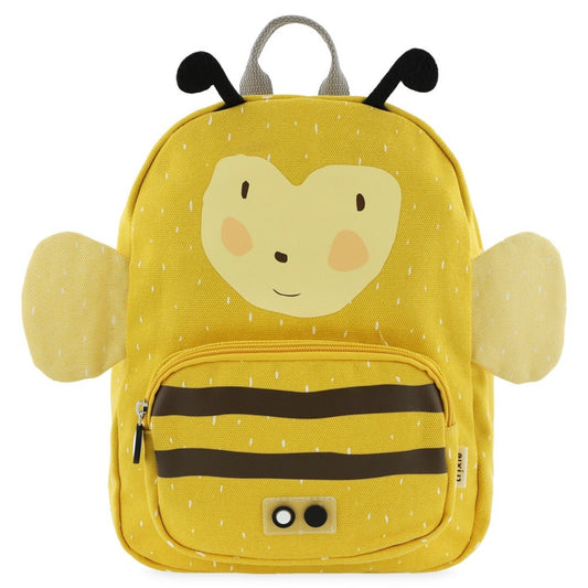 Zainetto Trixie Mrs. Bumblebee visto di fronte con tasca frontale a cerniera