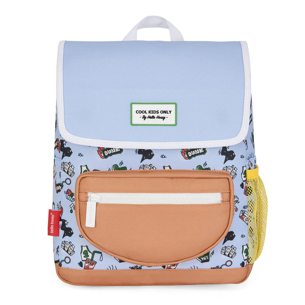 Zaino Hello Hossy Dunk per bambini 2–5 anni, impermeabile e con stampa sportiva