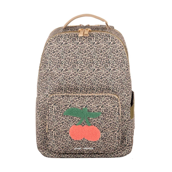 Zaino Jeune Premier Leopard Cherry - vista frontale