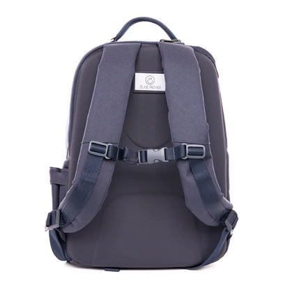 Dettaglio lato e spallacci zaino Jeune Premier New Bobbie Navy Blazer