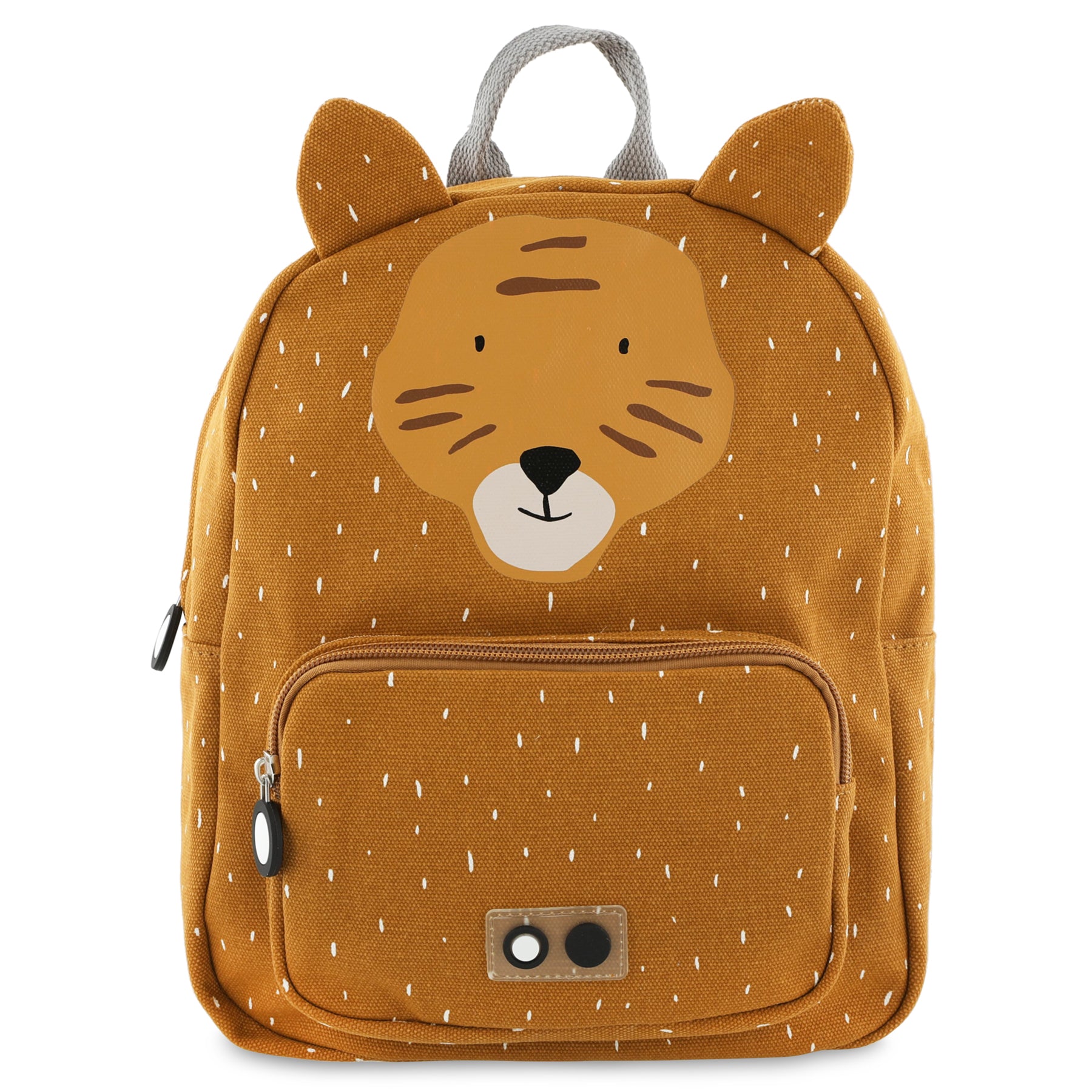 Vista frontale dello zaino Trixie Mr. Tigre per bambini dai 3 anni