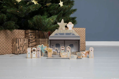 Presepe in legno con valigetta - Apple Pie