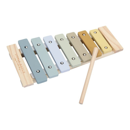 Xilofono in legno azzurro - i primi suoni - Apple Pie