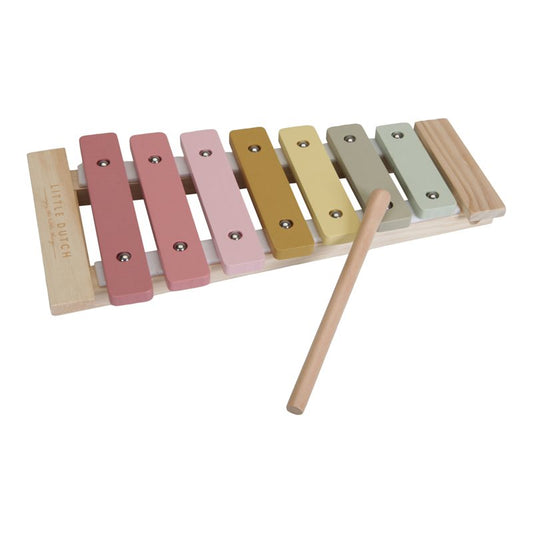 Xilofono in legno rosa - i primi suoni - Apple Pie