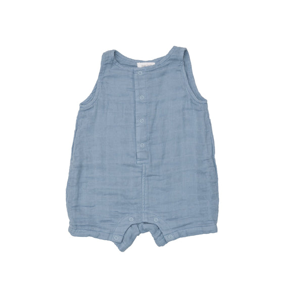 Pagliaccetto Shortie in mussola - Chambray - Apple Pie