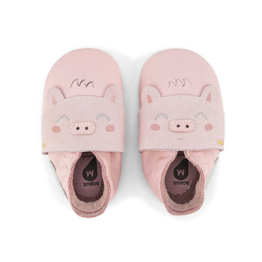 Babbucce Soft Sole - Maialino Rosa - Apple Pie