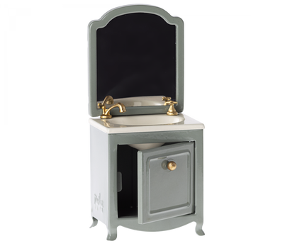 Maileg Mobile bagno con specchio - Verde Menta polvere - Apple Pie