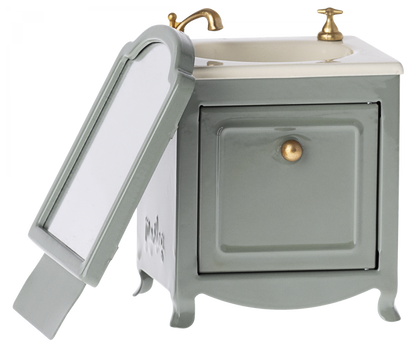 Maileg Mobile bagno con specchio - Verde Menta polvere - Apple Pie