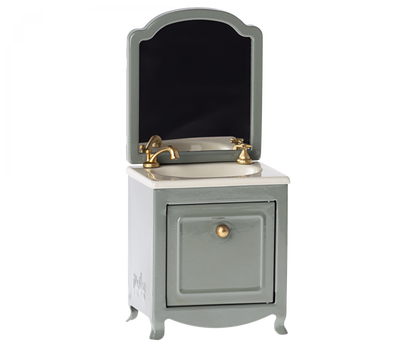 Maileg Mobile bagno con specchio - Verde Menta polvere - Apple Pie