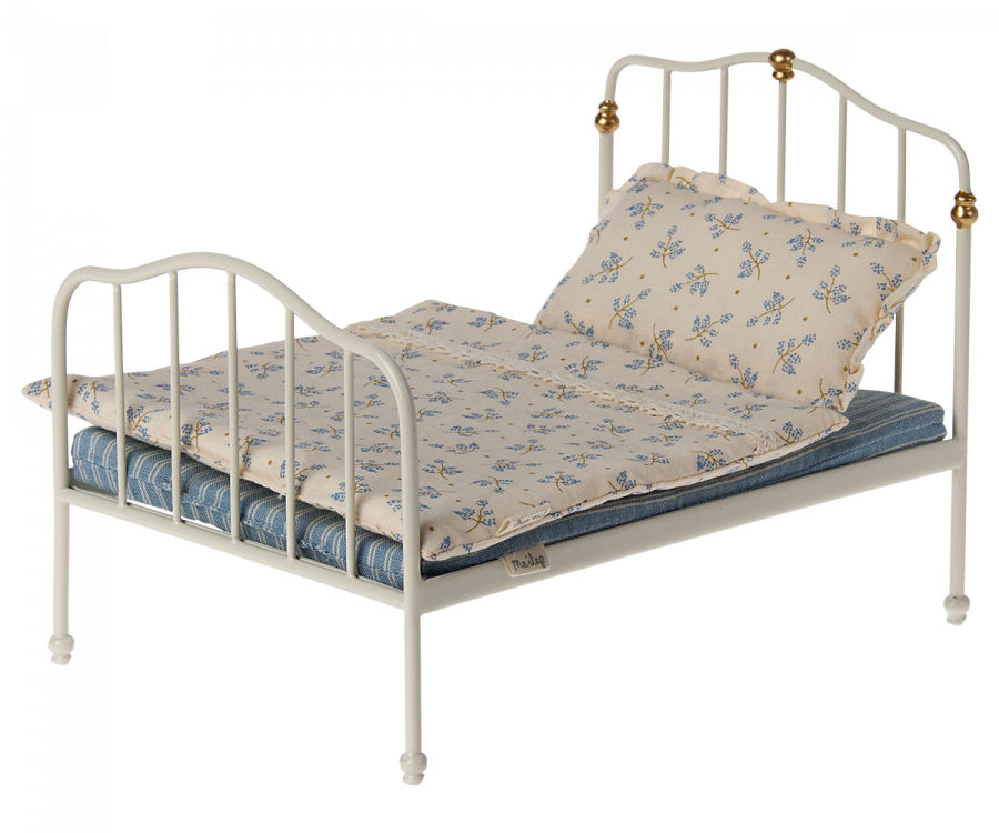 Maileg Letto tessili azzurri - Off White - Apple Pie