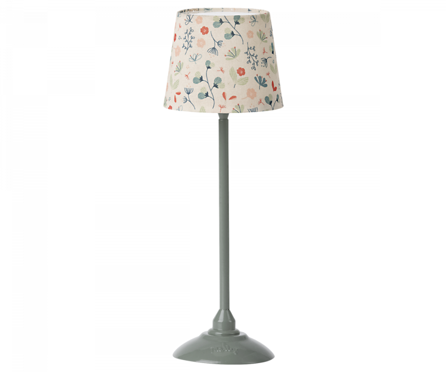 Lampada Maileg in miniatura colore menta con luce spenta, accessorio per giochi creativi