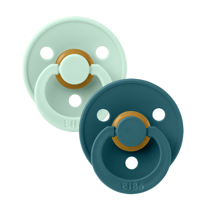 Set di 2 Ciucci Bibs - Colour Pacifier - Nordic Mint e Forest Lake - Apple Pie