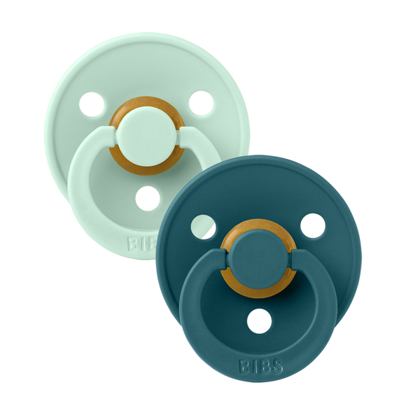 Set di 2 Ciucci Bibs - Colour Pacifier - Nordic Mint e Forest Lake - Apple Pie