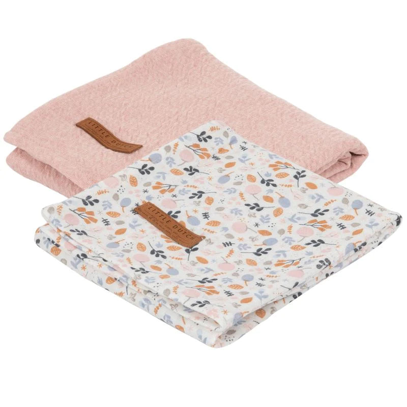 Swaddle jersey cotone 70 x 70 cm Flowers & Butterflies - Apple Pie