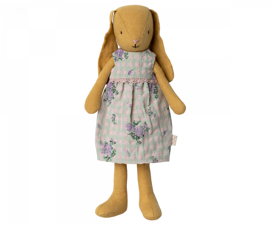 Coniglietta con Vestito a quadretti e fiori - Apple Pie