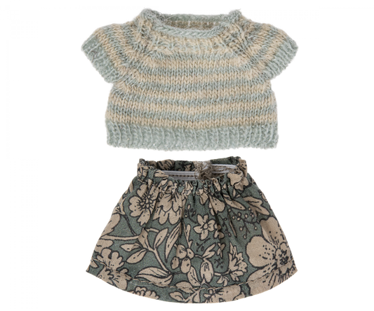 Maglione a maglia e pantaloni per il topo sorella maggiore - Apple Pie
