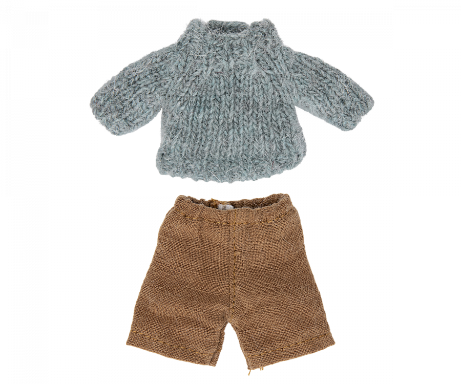 Maglione a maglia e pantaloni per il topo fratello maggiore - Apple Pie