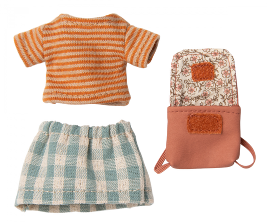Vestiti e borsa, Topo sorella maggiore - rosa antico - Apple Pie
