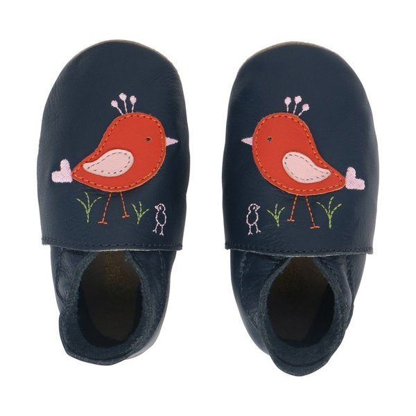 Babbucce Soft Sole - Uccellino (Medium) - Apple Pie