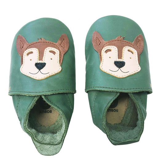 Babbucce Soft Sole - Lupo Verde Oliva - Apple Pie