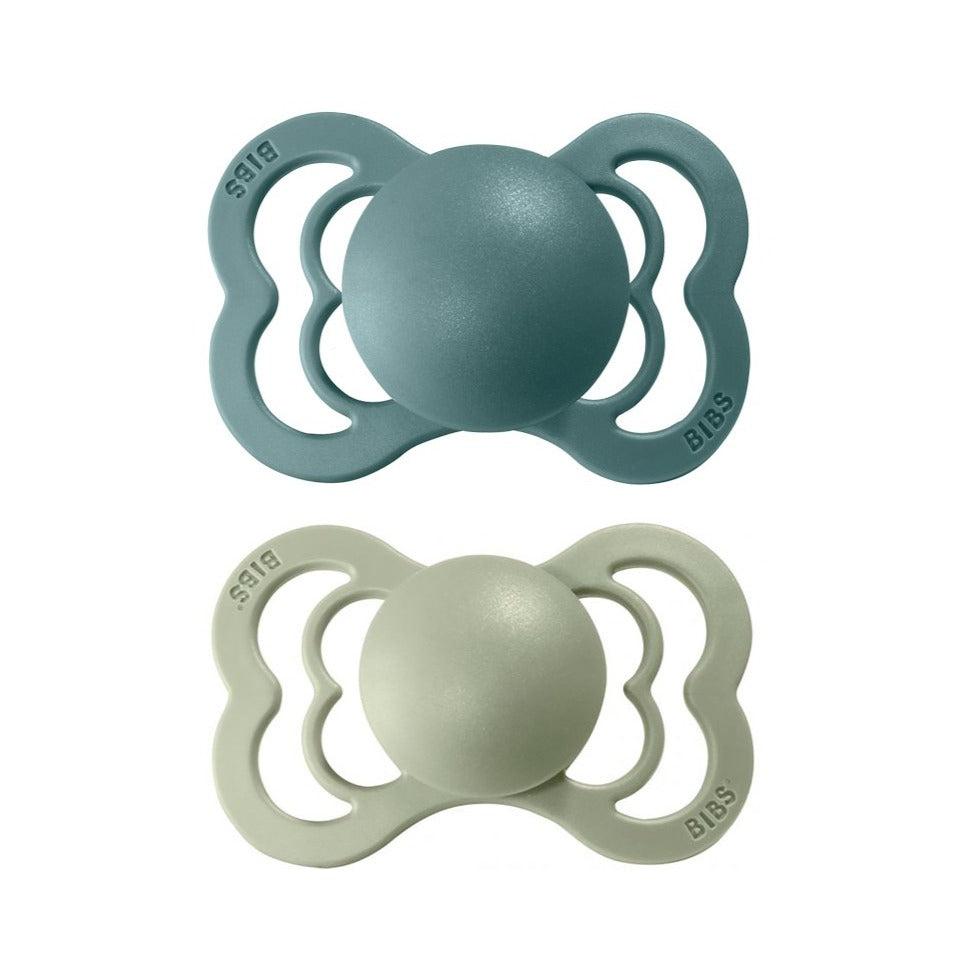 Set di 2 Ciucci Bibs - Supreme Collection - Island Sea e Sage - Apple Pie