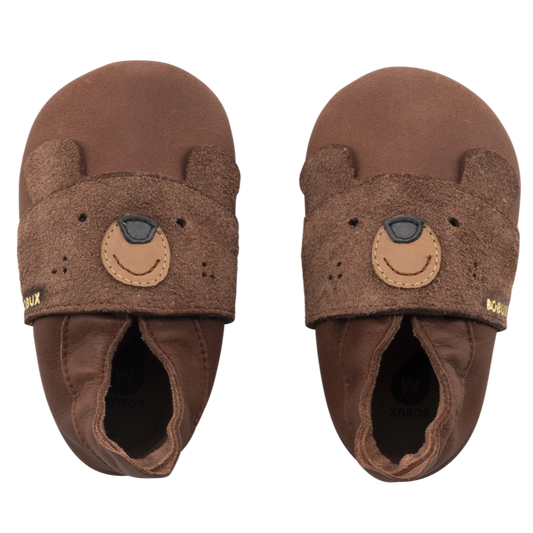 Bobux Babbucce Soft Sole - Papa Bear Toffee - Apple Pie