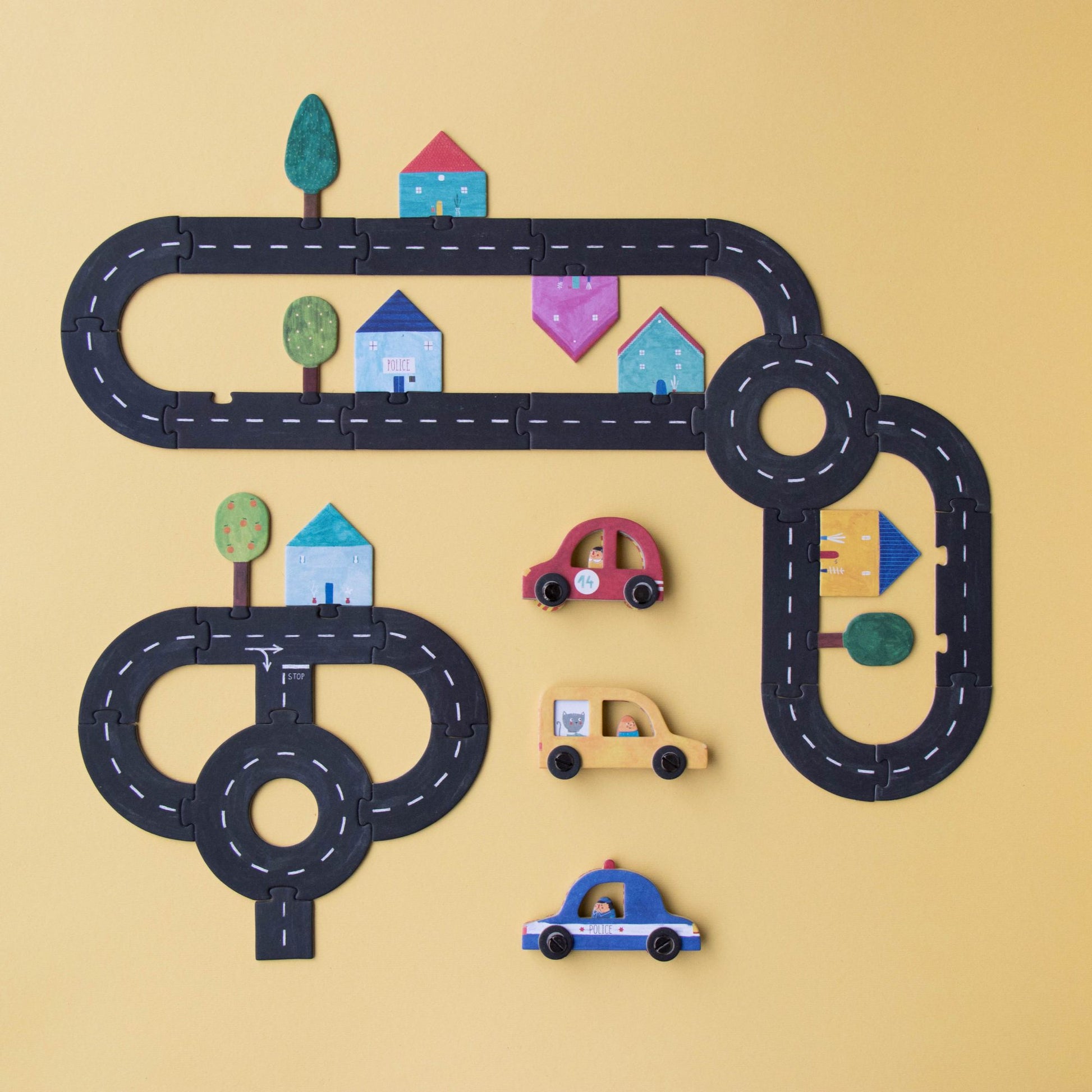 Londji Puzzle Gioco Strade e Macchine - 1000 Roads - Apple Pie