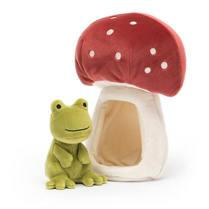 Peluche Ranocchia nel Funghetto – Jellycat Fauna Collection - Apple Pie