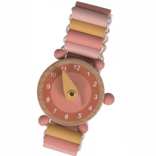 Orologio Gioco in legno - Rosa - Apple Pie