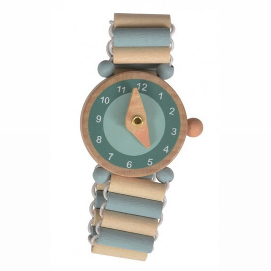 Orologio Gioco in legno - Azzurro - Apple Pie