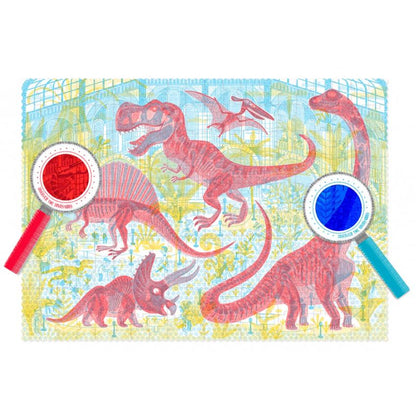 Londji Puzzle Discover the Dinosaurs + lenti magiche - Apple Pie