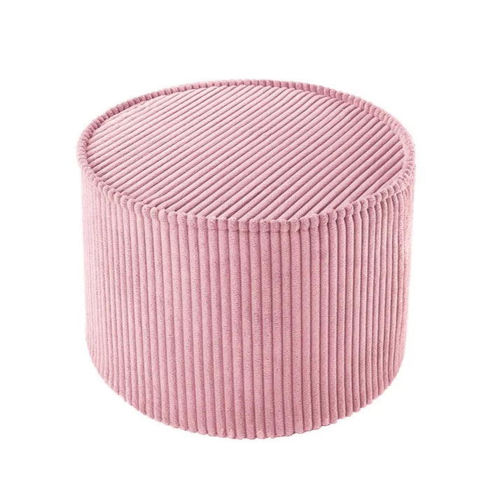 Pouf in Velluto a Coste - Pink Mousse - Apple Pie