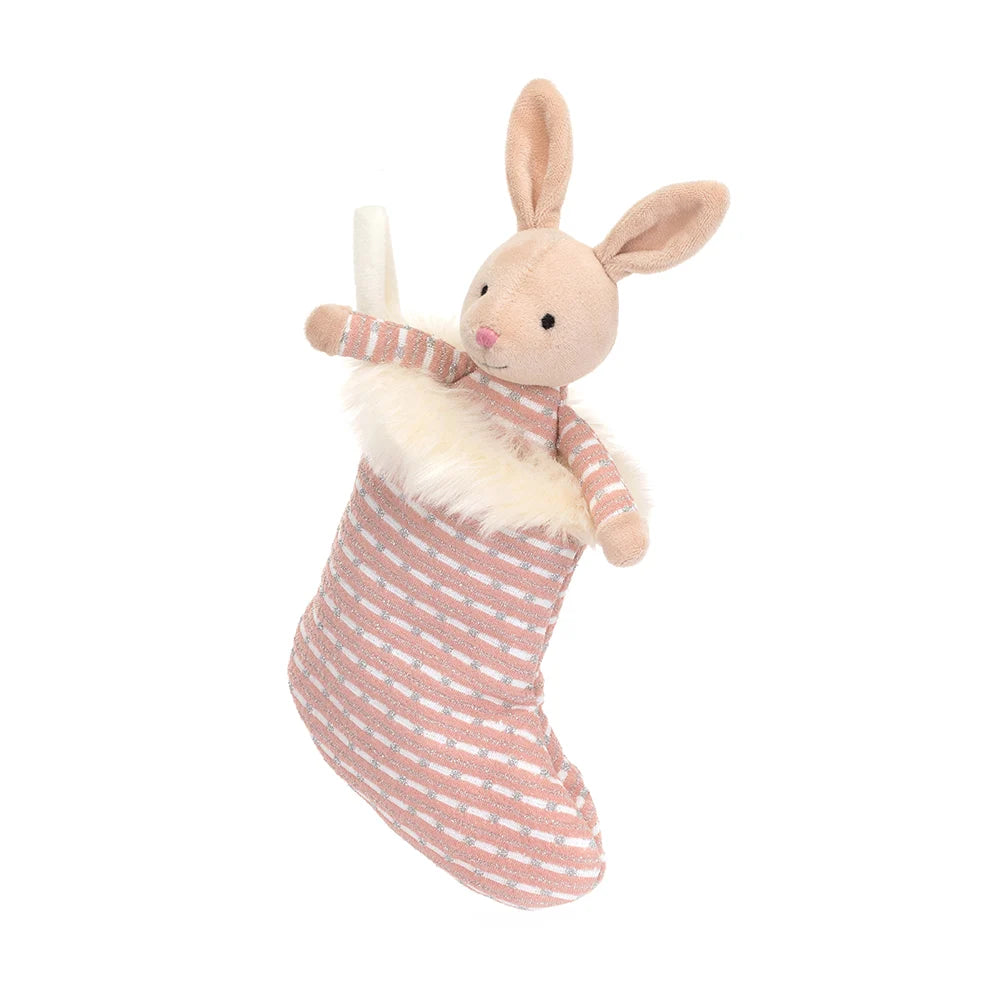 Jellycat Calza Coniglietto Shimmer - Apple Pie