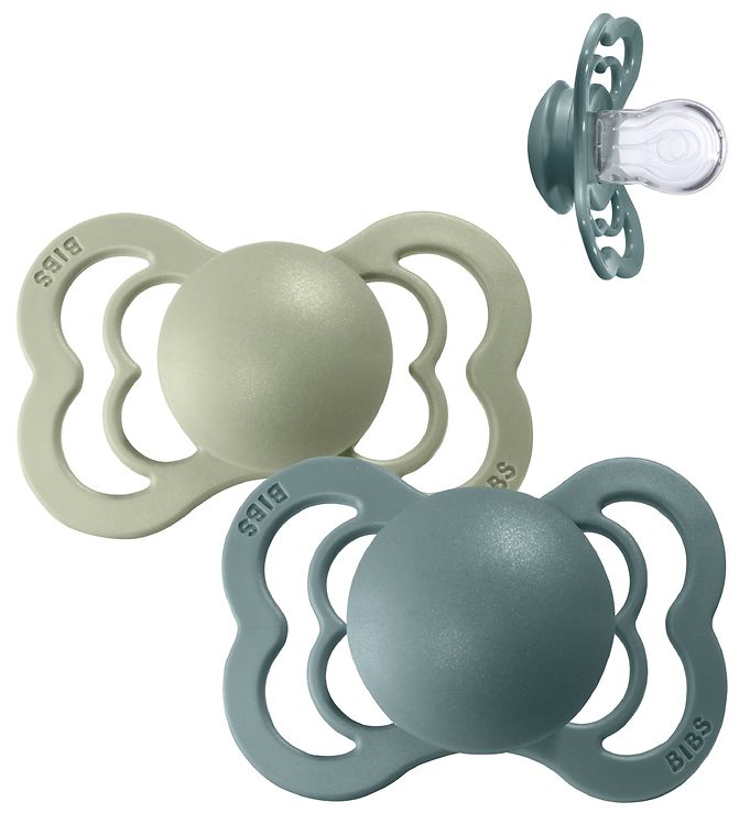 Set di 2 Ciucci Bibs - Supreme Collection - Island Sea e Sage - Apple Pie
